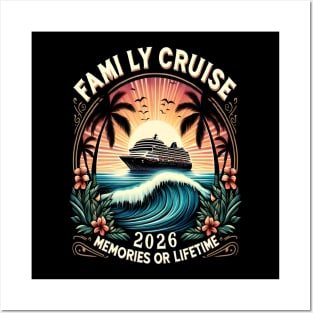 family cruise 2026 family matching cruise vacation party t-shirt Posters and Art